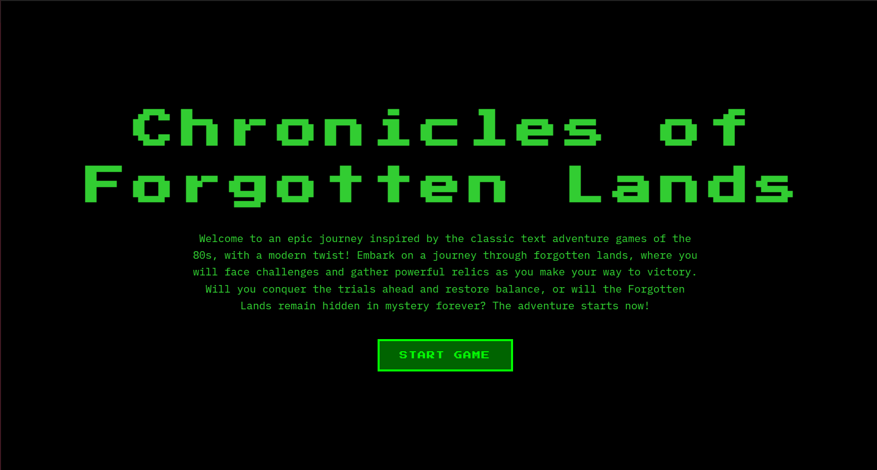 Text Adventure Game